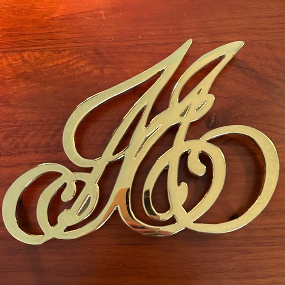 Ash Lawn Highland Other - Vintage 1986 James‎ Monroe Ash Lawn Highland Solid Brass Cypher Trivet